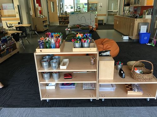 Reggio inspired furniture and storage units