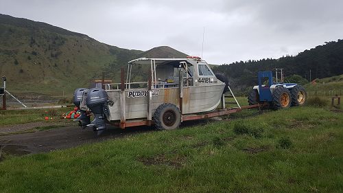 Nigel Emerson's 'Puddy Cat' at Flat Point.