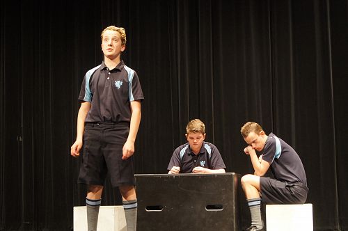 From left; Sam Dorne-Cumming , Jack Lockhart and Harry Lungley