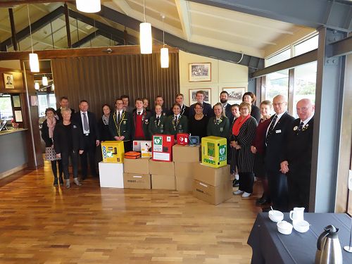 Presentation of Defibrillators and Cabinets to Dunedin Secondary Schools