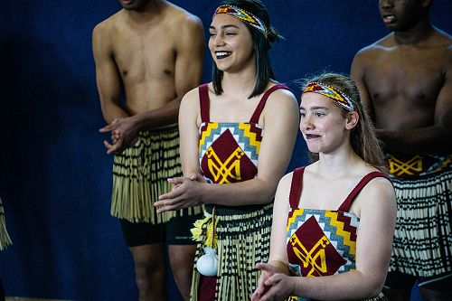Kapa haka combined performance with St Pats