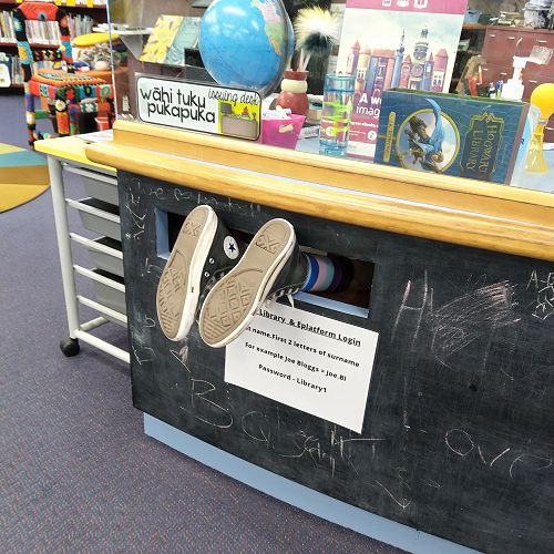 April Fools Day in the Library today. One of our students really wanted their book back to finish reading.