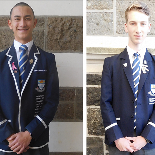 2017 OBHS Class Act recipients Max Chu and Samuel Jones