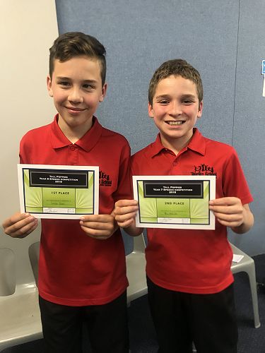 Lachlan: first Year 8, Ben: second Year 7.