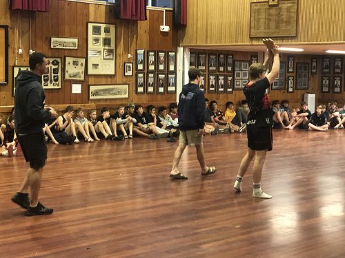 Liam Anderson holds the Lake Shield aloft!