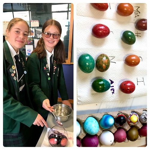 Painting Easter eggs