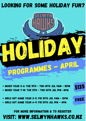 Selwyn Hawks Holiday Programme T2 2022