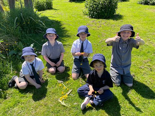 Junior students having fun in the sun