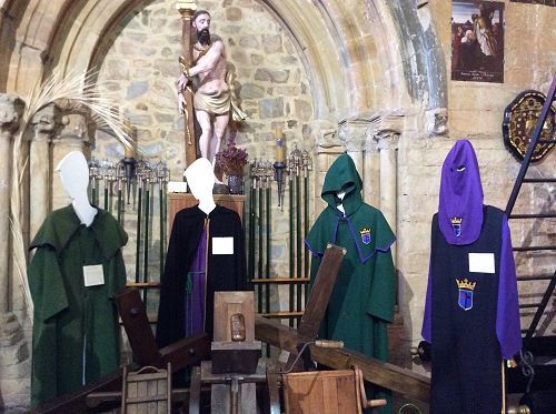 Day 15 Redemptorist Fathers' museum Astorga - showing the costumes participants wore for processions