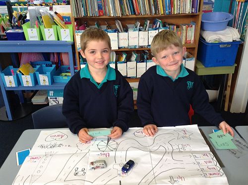 Aaron taught Harry how to play his game. What great team work.