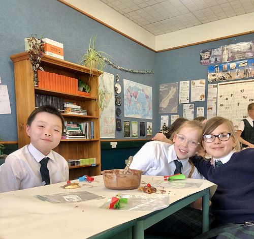 Years 4-6 with their creations.