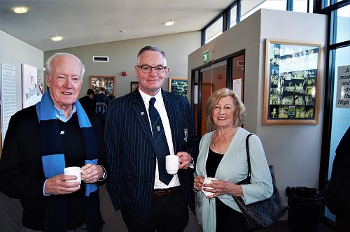 Wall of Fame inductee Al Meder and his wife Pauline with the Kingsmen President Chris George