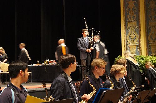 Processional, with Joel Wilden on bagpipes