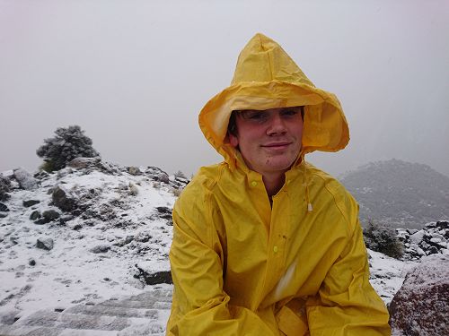 Cpt Cougan Brown stranded high and dry at Mount Cook