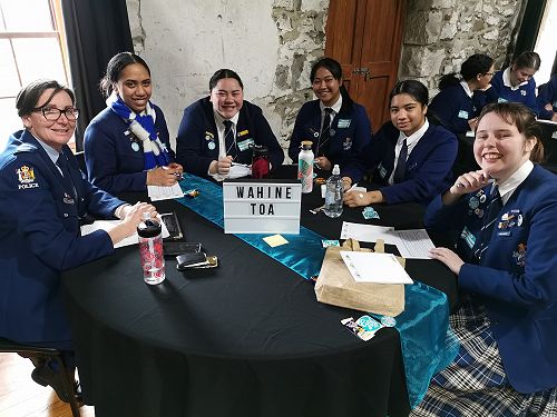 Deb Quested (NZ Police), Rere-Maia Unahi, Eve Reihana, Leinati Taulealo, Catherine Vea and Ella McFarlane