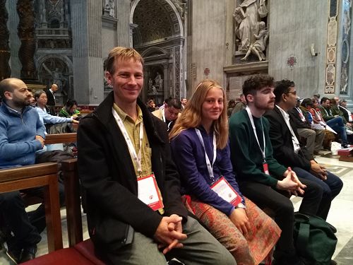 Forrest and Mia Chambers in St Peter's Rome.
