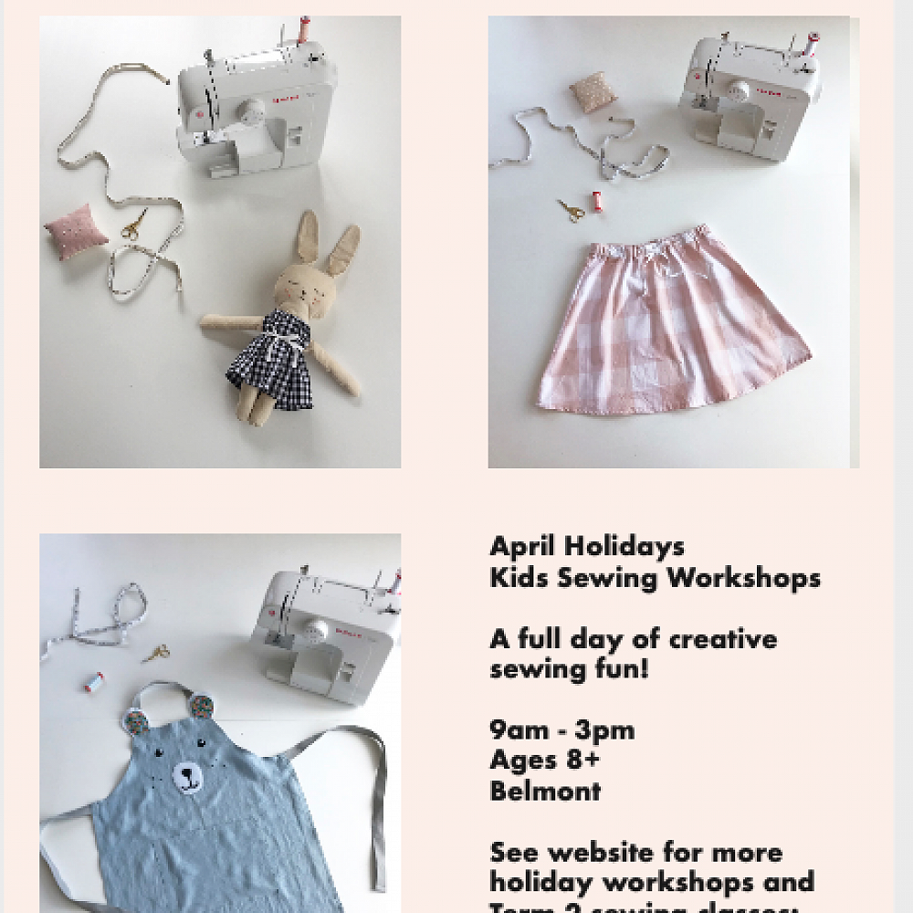 School Holiday sewing classes in Belmont