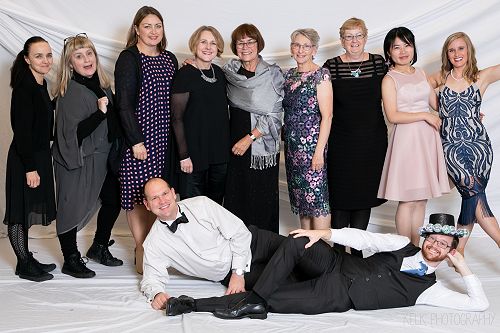 Staff at the Y12 - 13 formal