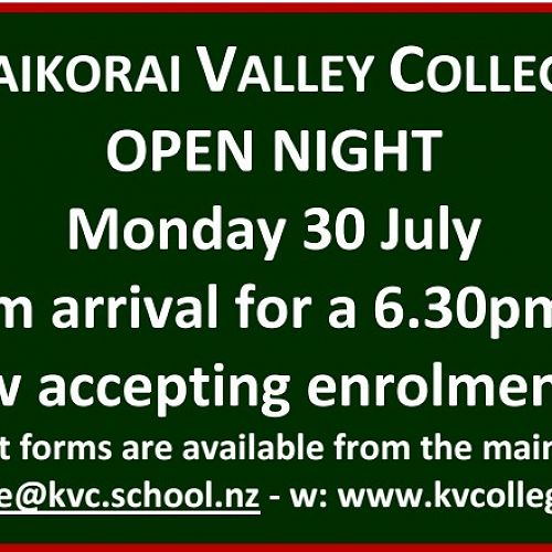 KVC Open Night