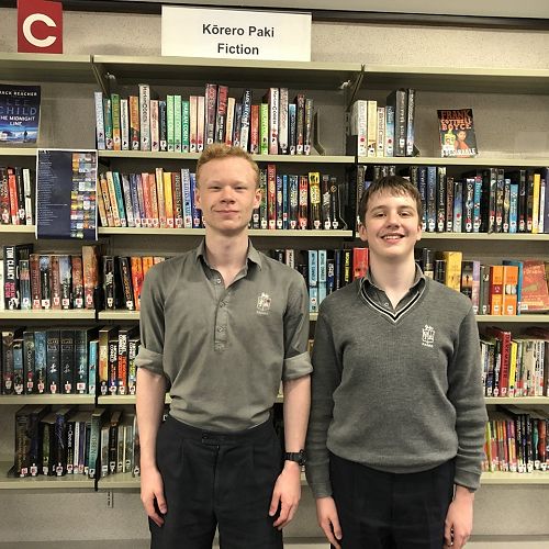 Two of our hard-working Librarians in 2020 are Eli Hancock and Nicolas Neilson. 