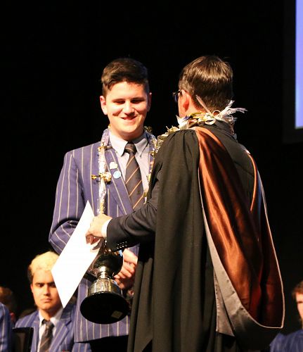 PAUL BLACKMAN TROPHY FOR THE STUDENT WHO BEST DEMONSTRATES THE PRINCIPLES OF THE STC MAN - Dominic Anisy