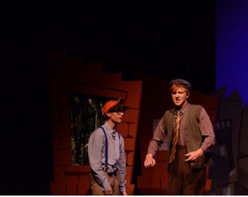 Harvey Rawlings (Seymour Krelborn) and Caleb McGuire (Mr Mushnik)