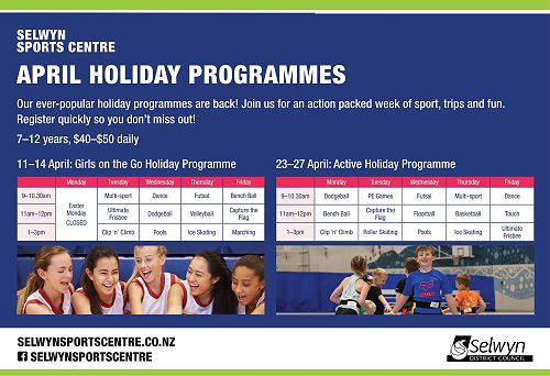 SSC April School Holidays 23
