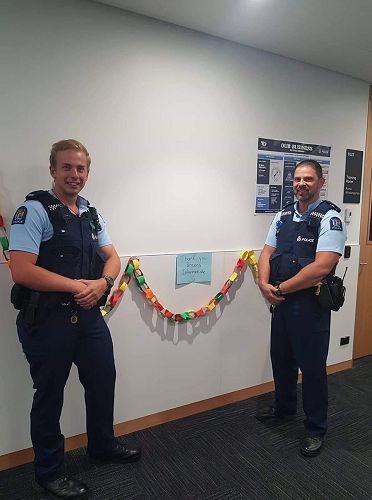 Police grateful for the thanks from the Aoraki team.
