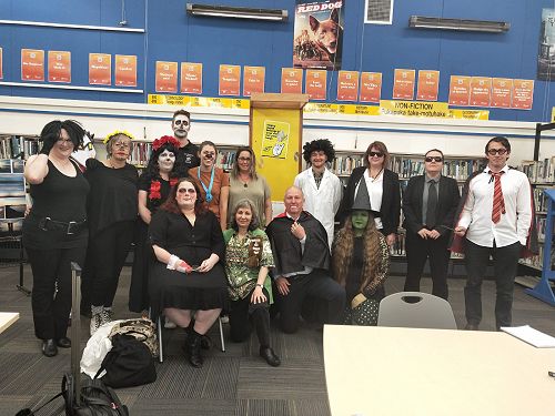 Staff looking spooky