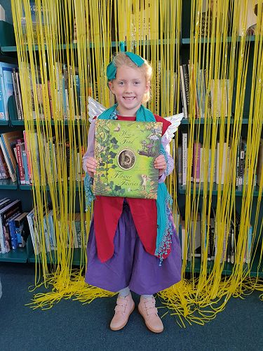 Students enjoying Fictional Character Dress Up Day