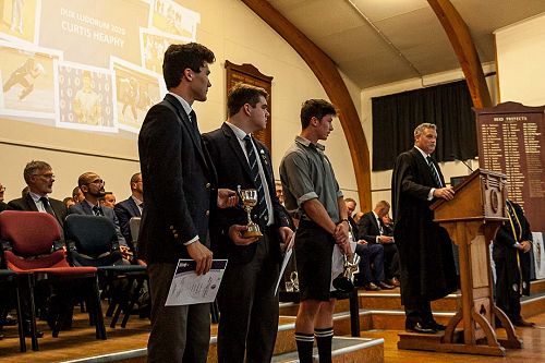 Dux Artium - Ciaran Carrol and Joe Inman; Dux Ludorum - Curtis Heaphy