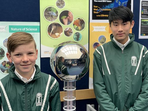NZPMC (New Zealand Physics and Mathematics Competition). In the Junior division (Y9-11), James Wang (RHS) took out 1st with a perfect score, and Daniel Lough (LHS) was 3rd equal.