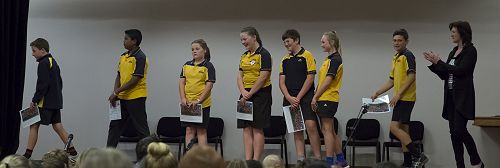 Year 8's in Ms Vaughan's class with leaving certificates