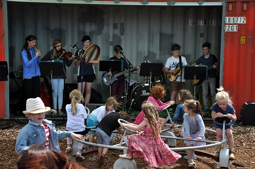 Urban rock afternoon