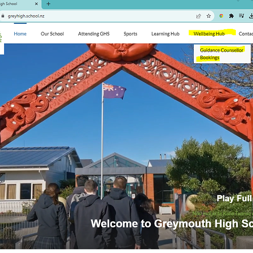 Booking with the Guidance Counsellor