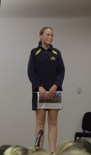 Courtney, joint Chair of our Senior School Council