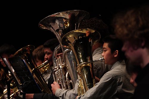Junior Concert Band at the Aurora Festival