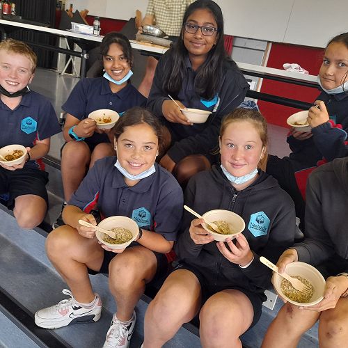 The best part of the job - taste testing!  