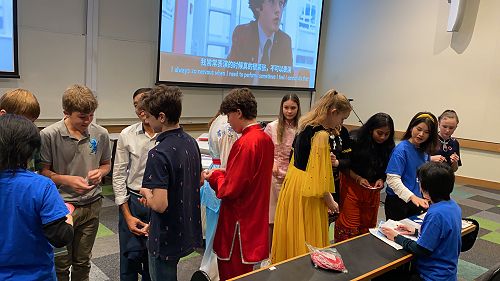 Students draw their numbers