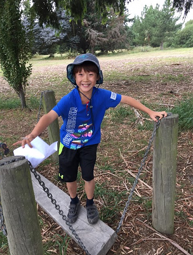 Zach on the playground 