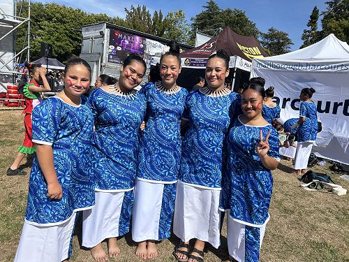MGC Pasifika students at the Multi-Cultural Festival