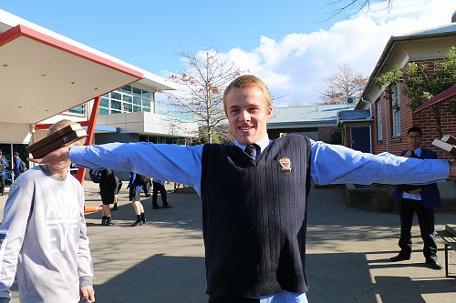 Alex doing the bible challenge