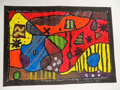 Painting - colour mixing by Mason Walker