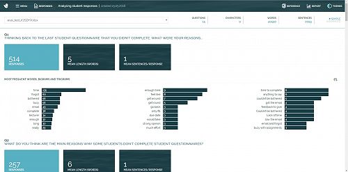 Quantext sample screenshot