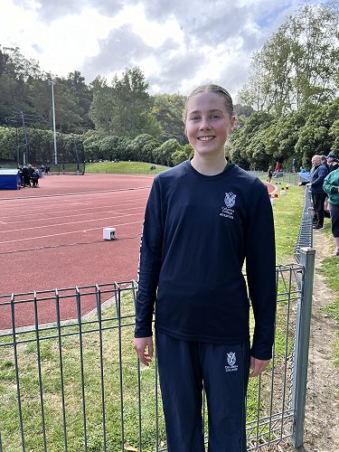 Imogen representing Columba with pride