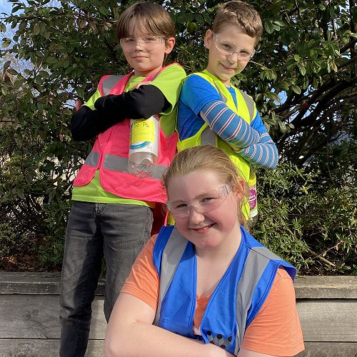 A super safe rocket crew from Room 1A