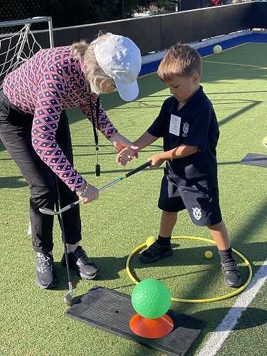 Golf lessons were so much fun