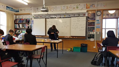 Maths visit by University Professor
