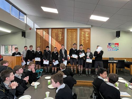 Hall House line up for photo