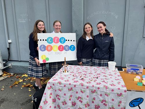 Hand Made Key Rings were a great success. 